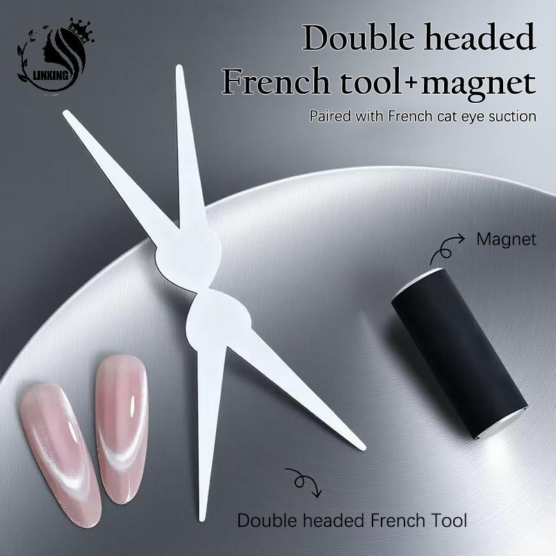 [Mini Spend 0-1.5k] ใหม่ French Dual Ended French Cat Eye Magnet เครื่องมือ Y-Shaped Plate Magnetic 