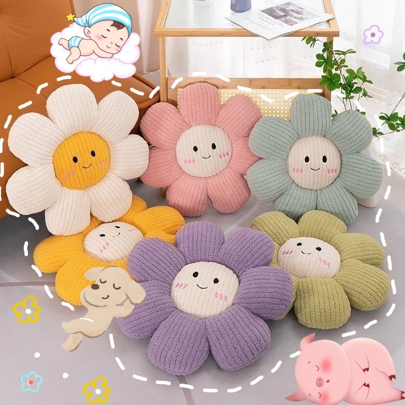 พร้อมส่ง เบาะรองนั่ง เบาะ เบาะดอกไม้ หมอนตุ๊กตา หมอนโซฟา น่ารักมาก