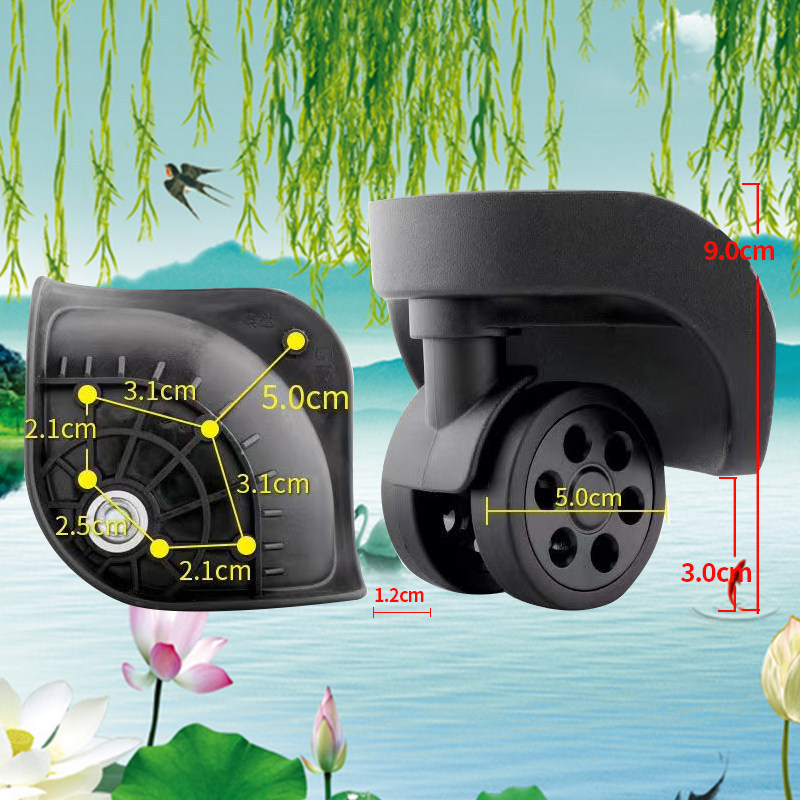 128 กระเป๋าเดินทางล้อเปลี่ยนรถเข็นกรณีรอก Universal Universal ล้อ Reel LBJB-162 ขนาดเล็ก DL-A168-S
