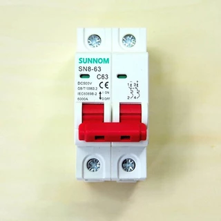 （2pcs）DC MCB 2P 500V 32A/63A + DC Surge Protector 40kA กันฟ้า สำหรับโซล่าเซลล์ ป้องกันไฟฟ้า เหมาะสำหรับบ้านและโรงงาน