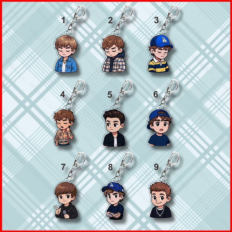 SY2 Justin Bieber อะคริลิคพวงกุญแจกระเป๋าเป้สะพายหลังจี้ SWAG กระเป๋าอุปกรณ์เสริมดาว Periphery YS2