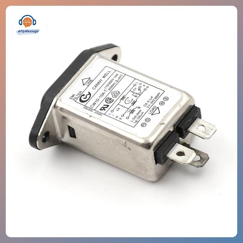 AFl 1PCS EMI RFI กรอง AC 250V 10A CW1D-10A-T Suppressor Power Line ตัวกรองเสียงรบกวน
0
0
0
0
0 ไทย