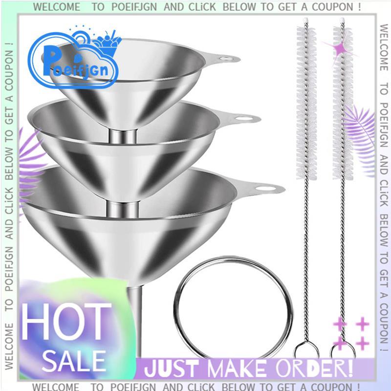 3 ชิ้นช่องทางสําหรับขวดบรรจุครัวน้ํามัน Hopper ช่องทางสําหรับ Transferring Essential Oils Liquid