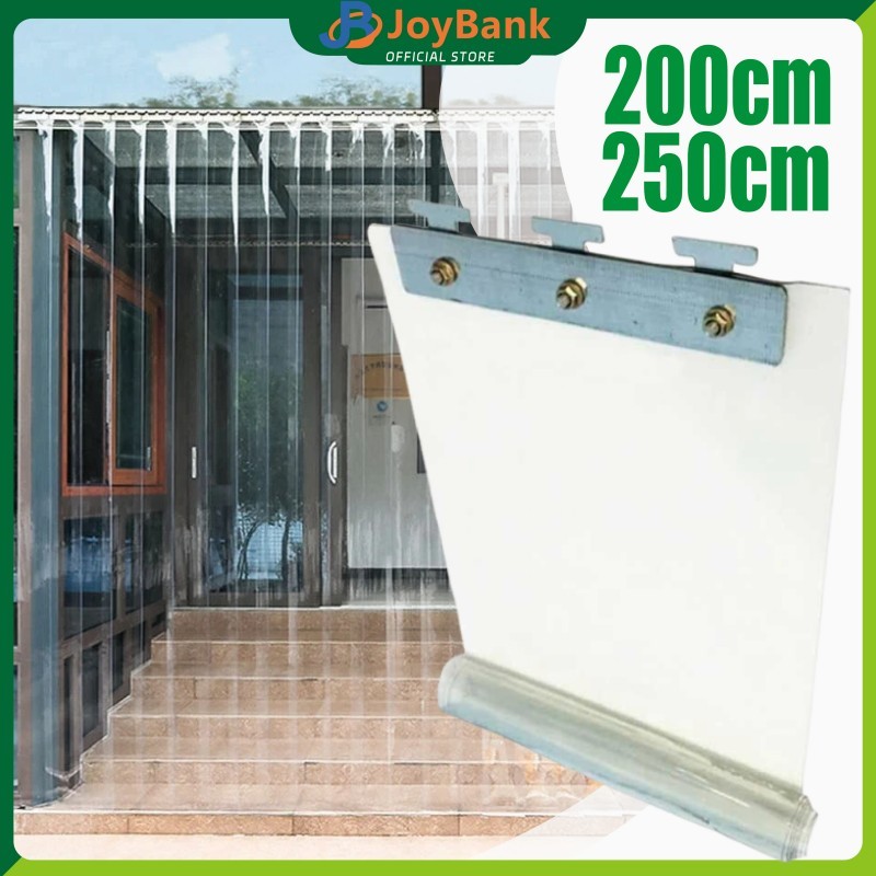 Universal พลาสติกผ้าม่าน L=18 ซม.H=2M/2.5M โปร่งใสสําหรับ Shop และ Home PVC Strip ผ้าม่าน