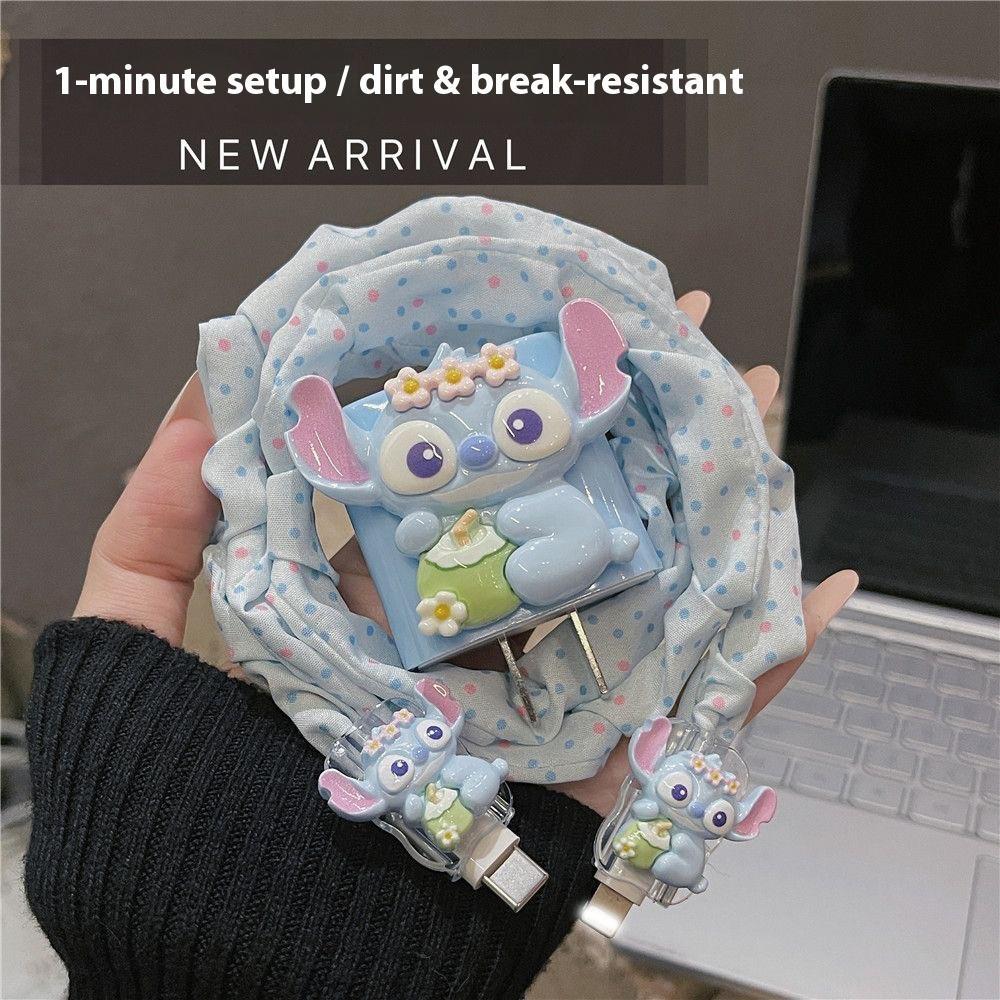 เคสถนอมสายชาร์จ ลายการ์ตูนน่ารัก สำหรับ ไอโฟน ชุดพันสาย เคสหัวชาร์จ ลายการ์ตูน 20W สำหรับ For iPhone - รูปที่ 7