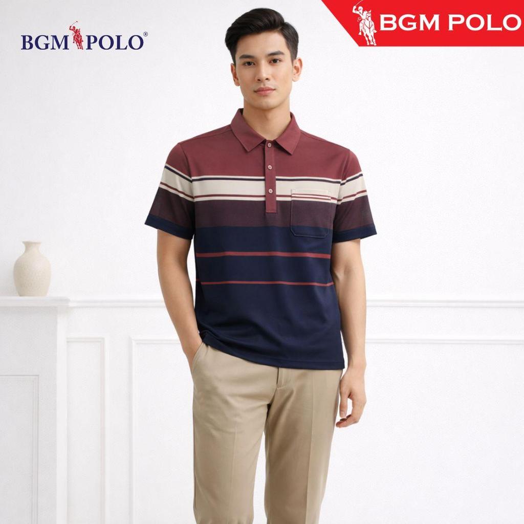 เสื้อยืด BGM POLO สําหรับผู้ชาย 1609 พร้อม POCKET-BP-CS480S1609-MNCNCTW