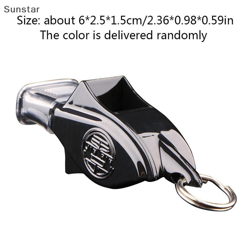Sunstar Whistle 130 Decibels นกหวีดปลาโลมาความถี่สูงสําหรับการจับคู่ผู้ตัดสินปาก Grip