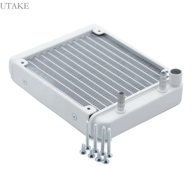 Utake หม้อน้ําอลูมิเนียม CPU Water Cooling แลกเปลี่ยนความร้อนด้วย 1 ด้าย 4 นิ้ว 12 หลอด