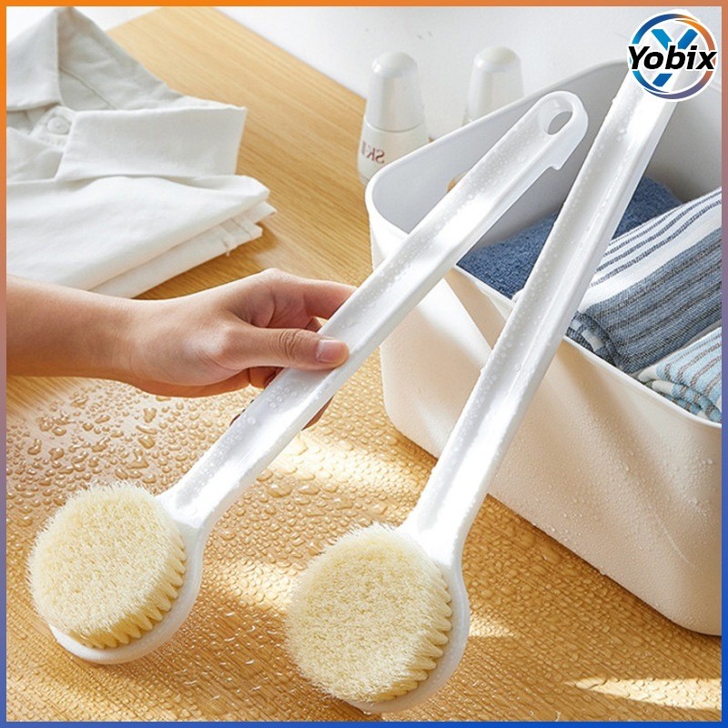 Yobix แปรงขัดหลัง สไตล์ญี่ปุ่น แปรงอาบน้ำ หน้าปลายยาว ขนอ่อน นุ่มสบาย สําหรับขัดหลัง