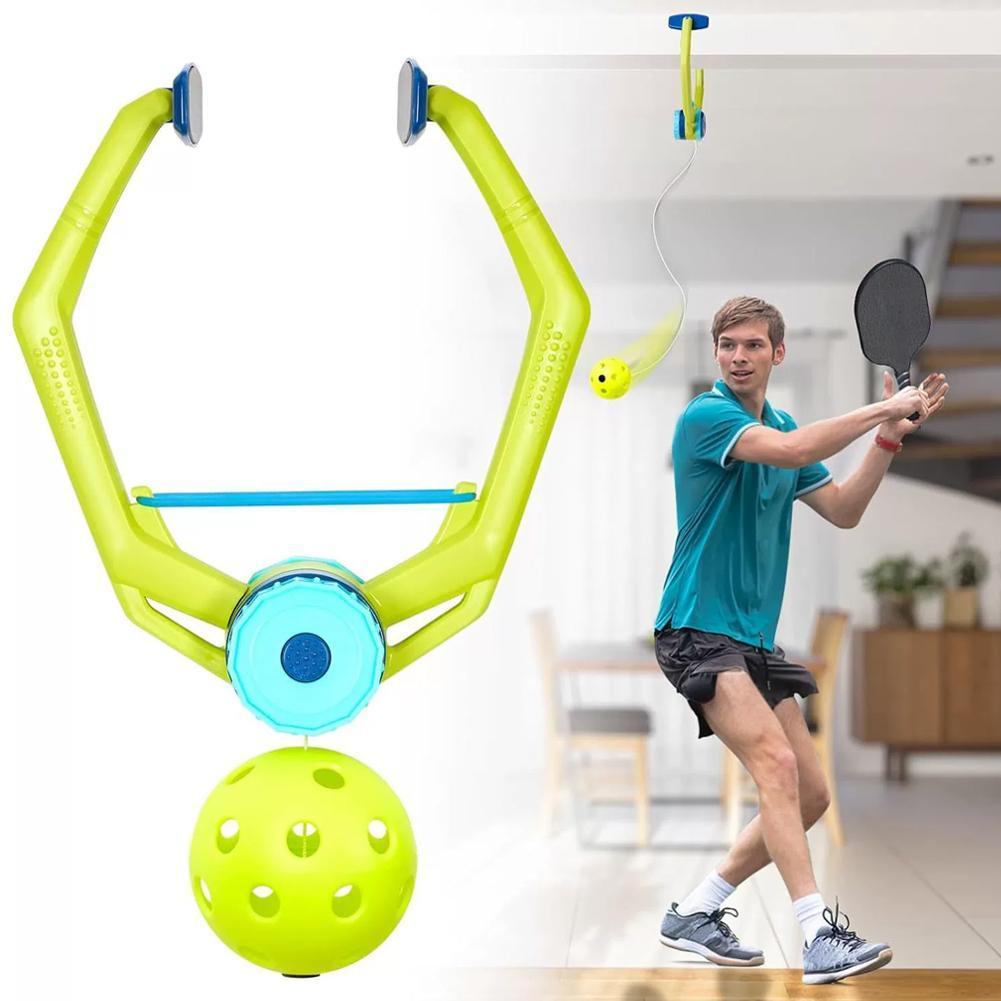Pickleball Trainer เกมประตูแบบปรับได้ Pickleball Practice อุปกรณ์เกม Doorjam P5q7