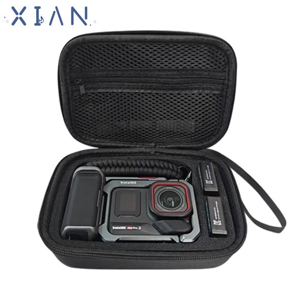 XIANEN กระเป๋าเก็บของ, กันกระแทก EVA กระเป๋าถือ, ทนทานสําหรับ Insta360 Ace 2/1 Xplorer Grip Xplorer 
