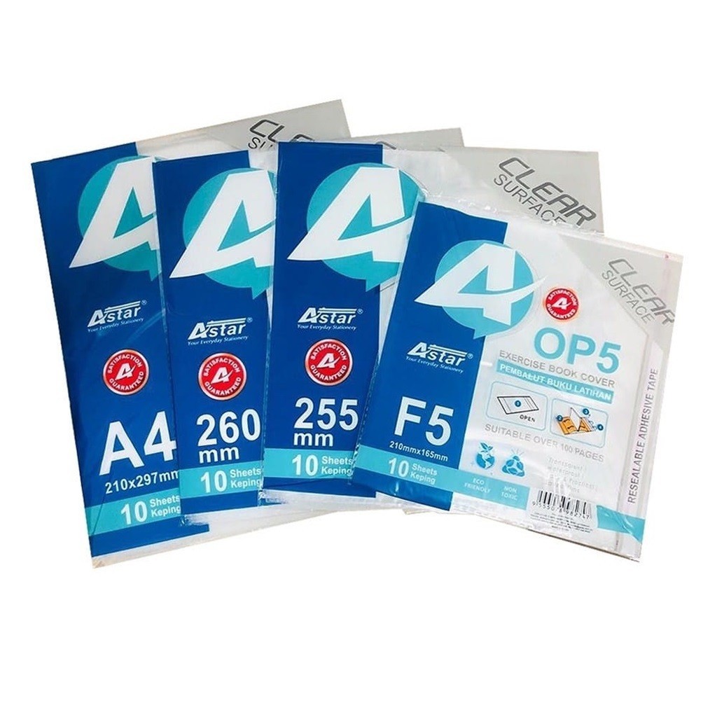 AStar Clear Book Cover การออกกําลังกาย/กิจกรรม/Text Book OP5-8