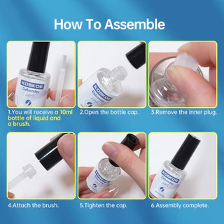【Local】10ml กาว Debonder เล็บสําหรับลบเล็บปลอม Rhinestone โปร่งใส Fast ละลาย Liquid 10ml