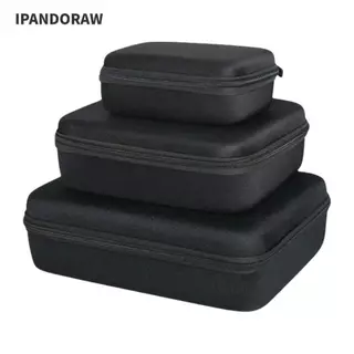 IPANDORAW กล่องเก็บของ EVA, กันกระแทกแบบพกพาป้องกัน, ซิปเครื่องมือกลางแจ้งกระเป๋ากลางแจ้งกลางแจ้ง