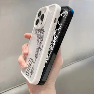 Gothic Cross Vine โปร่งใสเคสโทรศัพท์สําหรับ iPhone 17 16 15 Pro 14 13 11 12 Pro Max 16E X XR XS Max 7 8 Plus SE2 กันกระแทก