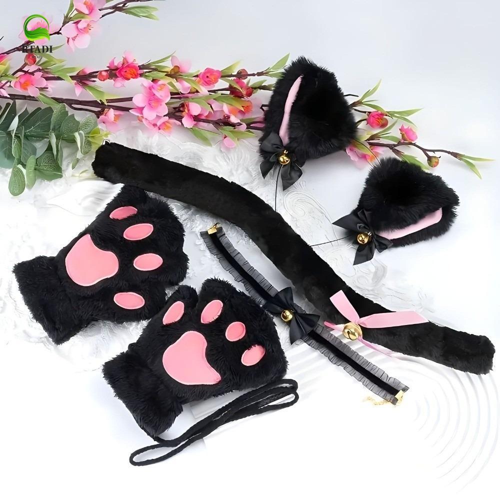 หูแมวปลัชสำหรับผม .ACCESSORY HALLOWEEN COSPLAY สไตล์จีค lolita