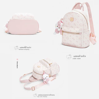 Beam Kitty กระเป๋าเป้สะพายหลังสไตล์ผู้หญิง สีสันสดใสรับฤดูใบไม้ผลิ/ฤดูร้อน เหมาะสำหรับใช้เดินทางไปทำงานหรือไปโรงเรียน