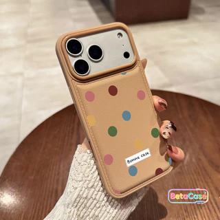 เคส iPhone 17 16 15 14 13 12 11Pro Max Phone Case เคสโทรศัพท์ลายจุดใหญ่สีสด สินค้าใหม่ล่าสุดดีไซน์หวานฉ่ำ