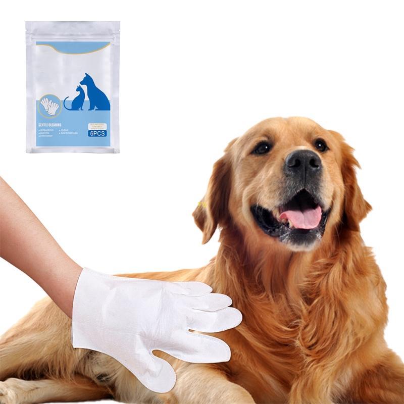 Yu Hygienic ผ้าเช็ดทําความสะอาดสัตว์เลี้ยงระงับกลิ่นกายสําหรับทําความสะอาดกรูมมิ่งล้างถุงมือแบบใช้แล