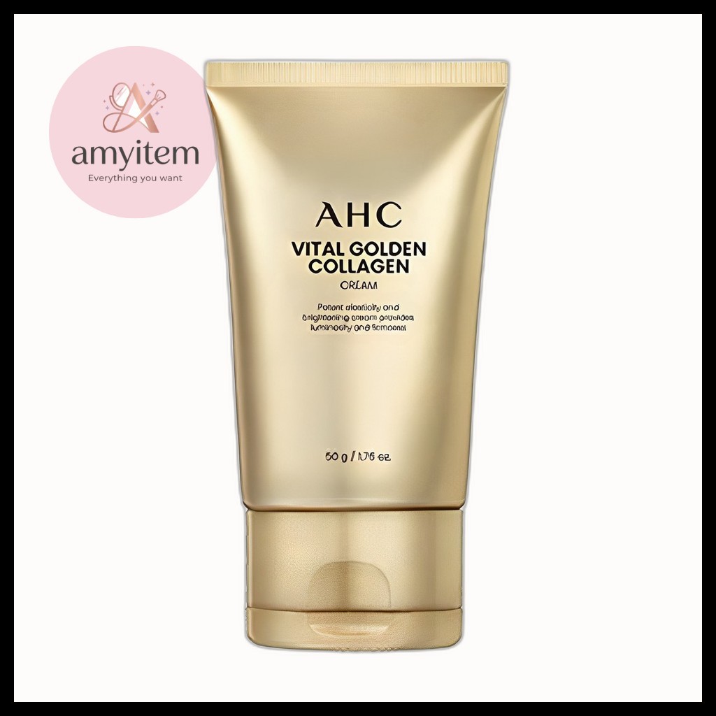 [ahc] Vital Golden Collagen Cream, 50g (1 ชิ้น) / ครีมคอลลาเจนเกาหลี / Radiant Finish / ของแท้ 100% 
