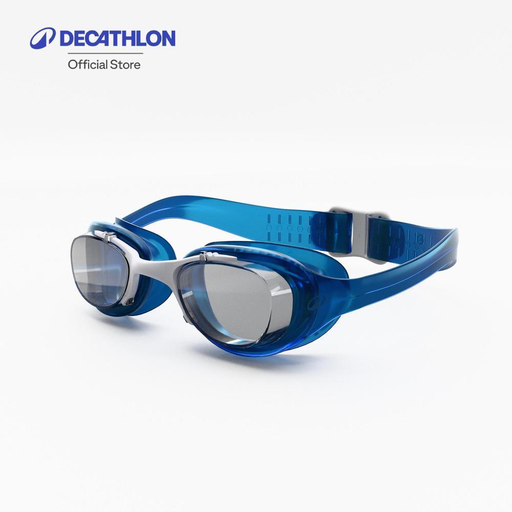 Decathlon Swimming Goggles Xbase - Clear Lenses - Kids’ Size แว่นตาว่ายน้ำรุ่น 100 Xbase ขนาด S - Blue/White