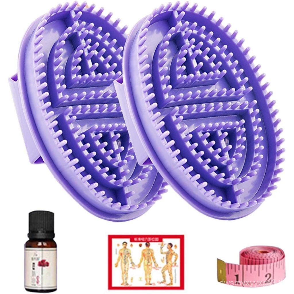 Meridian Pressure Brush, Pack of 2 Professional Meridian Brush, Hand Massage Brush, Meridian Brush f