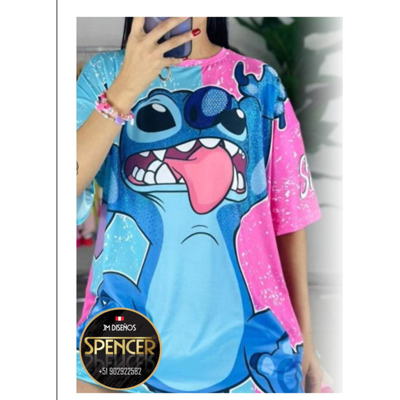 เสื้อเชิ้ตปราสาทสีน้ํา Disney Stitch & Bunny, เสื้อ Disney Stitch, เสื้อวันหยุดสําหรับครอบครัว, เสื้