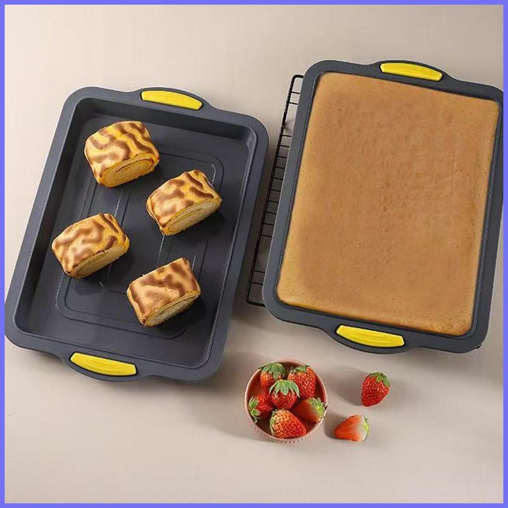 Quarter แผ่นถาดอบ Multi-Functional ซิลิโคน Non-Stick Bakeware 9x13 นิ้วแผ่น Pan สําหรับ Baking สําหร