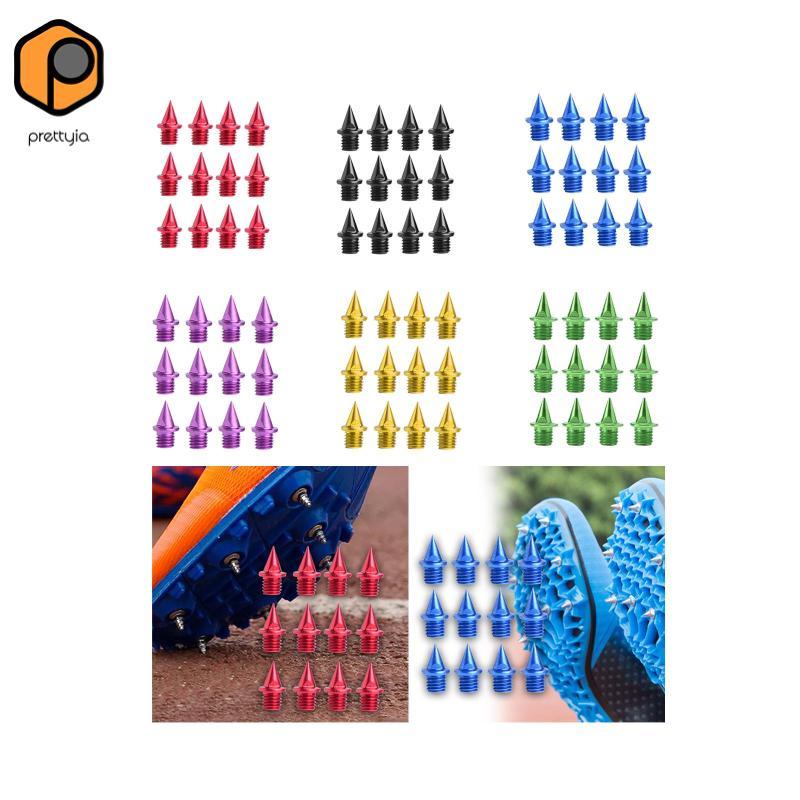 Prettyia Track Spikes เหล็ก 7 มม. Pyramid Studs เหมาะสำหรับการวิ่งและแข่งขัน