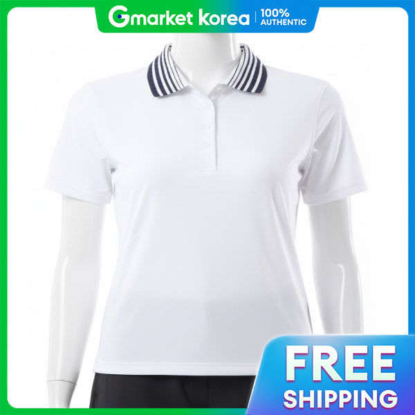 เสื้อโปโลผู้หญิง GFORE ดีไซน์ Collar Stacking สบายตัวด้วยเทคโนโลยีซอฟท์ ทำจากวัสดุไนลอน