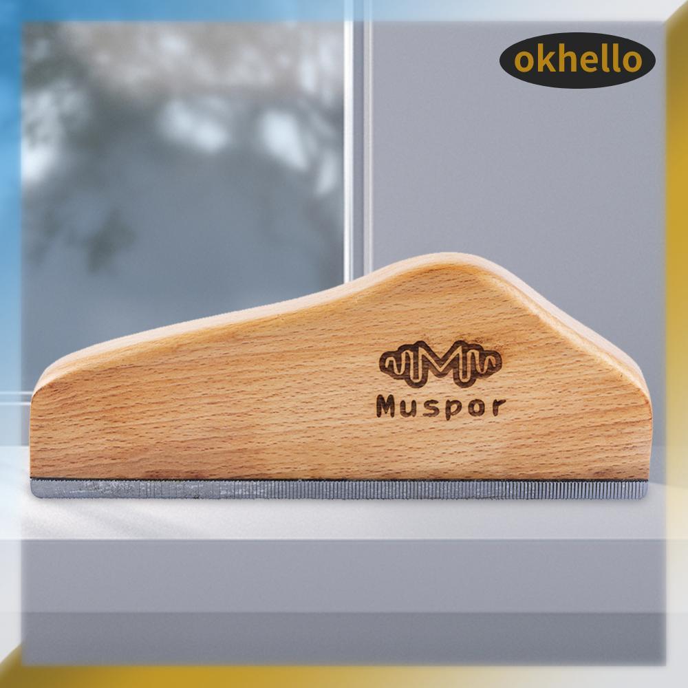 [Okhello.th] Guitar Fret File Guitar Fret Crowning File ไม้เนื้อแข็งและเหล็กคาร์บอน Sanding Fret Lev