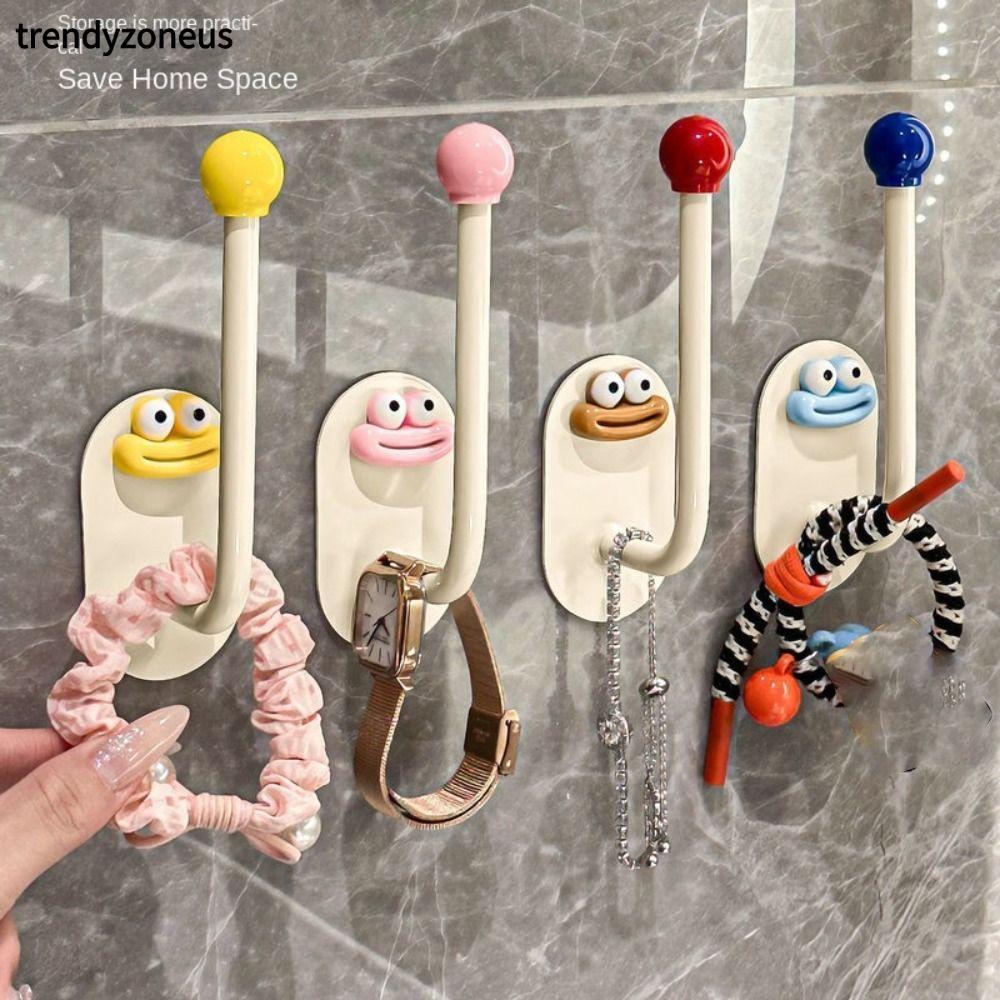 TRENDYZONEUS ตะขอแขวนอาบน้ํา, ตะขอดูดถ้วย Traceless, Punch ฟรีนํากลับมาใช้ใหม่หมุนถ้วยดูดตะขอห้องครัว