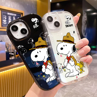 ส่งของเร็ว เคสสำหรับไอโฟน13 การ์ตูนสนุบี้ฮิต เคสมือถือนิ่มกลมใหญ่TPU For IPhone17 16 15 14 11 12 13ProMax 6/7/8Plus XSXR