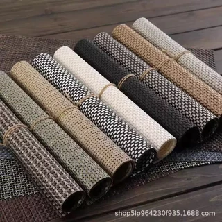 แผ่นรองจาน เกรดโรงแรม 45x30cm PVC แผ่นรองจานและที่รองแก้ว ที่รองจาน ผ้ารองจาน กลม ผืนผ้า ร้านอาหาร