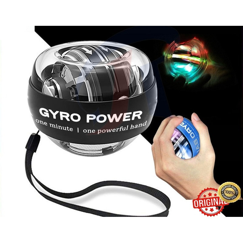 [366SH] Gyro Ball Spinner Powerball Metal LED Auto Starter Hand Gym