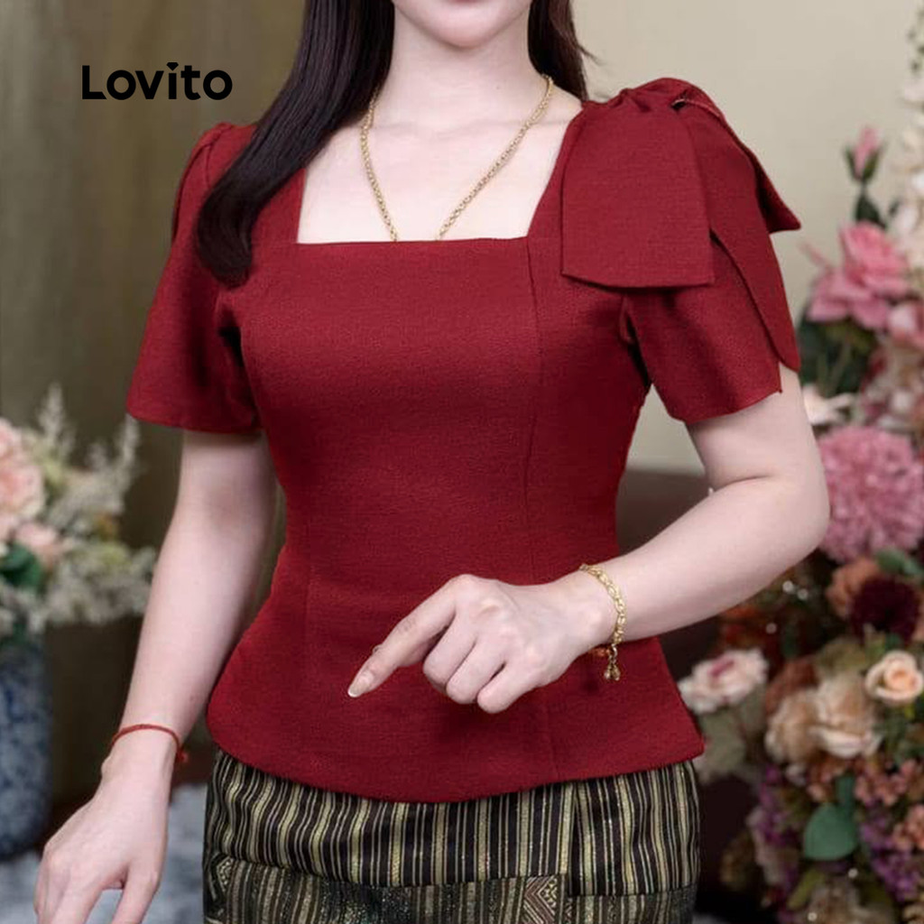 Commuter Shoulder Design Spring Summer Ladies Top Shirt-BLB158P2D591