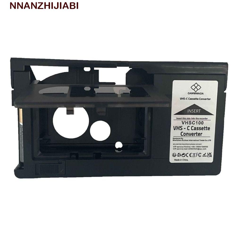 อะแดปเตอร์เทปคาสเซ็ต NANZHIJIABI VHS-C ไม่รวมแบตเตอรี่ใช้งานง่าย อะแดปเตอร์เทป VHS-C กล่องแปลง อะแดป