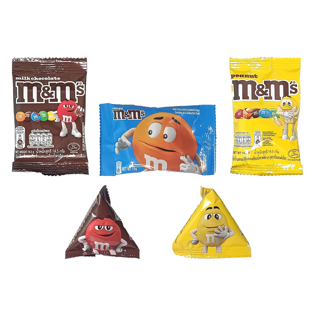 M&M Mini Pack Chocolate เอ็มแอนด์เอ็ม ช็อกโกแลตเคลือบน้ำตาล แบบซองเล็ก 13.5 กรัม