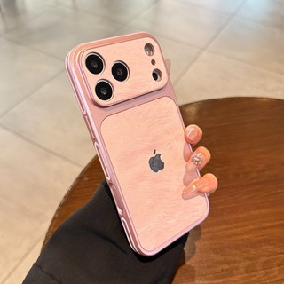 Luxury Matte Leather Texture Phone Case For iPhone 17 16 15 14 13 Pro Max 16Pro 17Pro Camera Protection Shockproof Cover