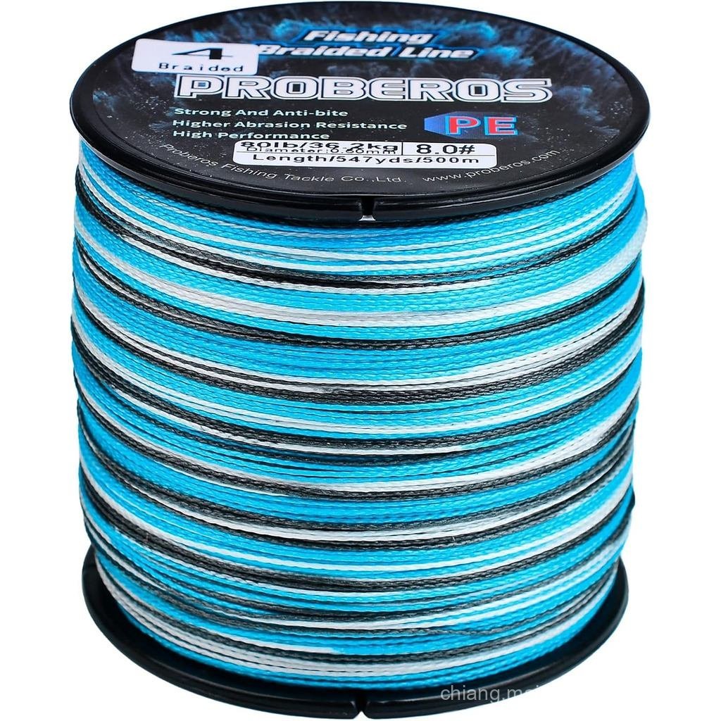 สายตกถัก 4 หุน Multifilament PE Braid สําหรับน้ําเค็ม ความแข็งแรง 6LB-100LB
