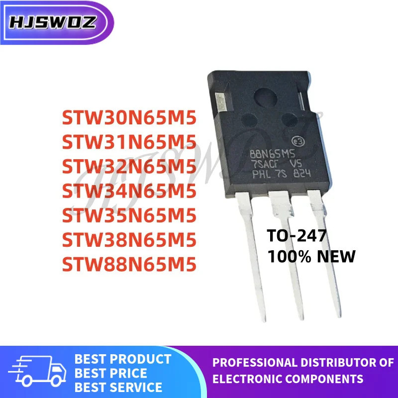 5 ชิ้นใหม่ STW30N65M5 STW31N65M5 STW32N65M5 STW34N65M5 STW35N65M5 STW38N65M5 14N65M5 3N65M5 3N65M5 3