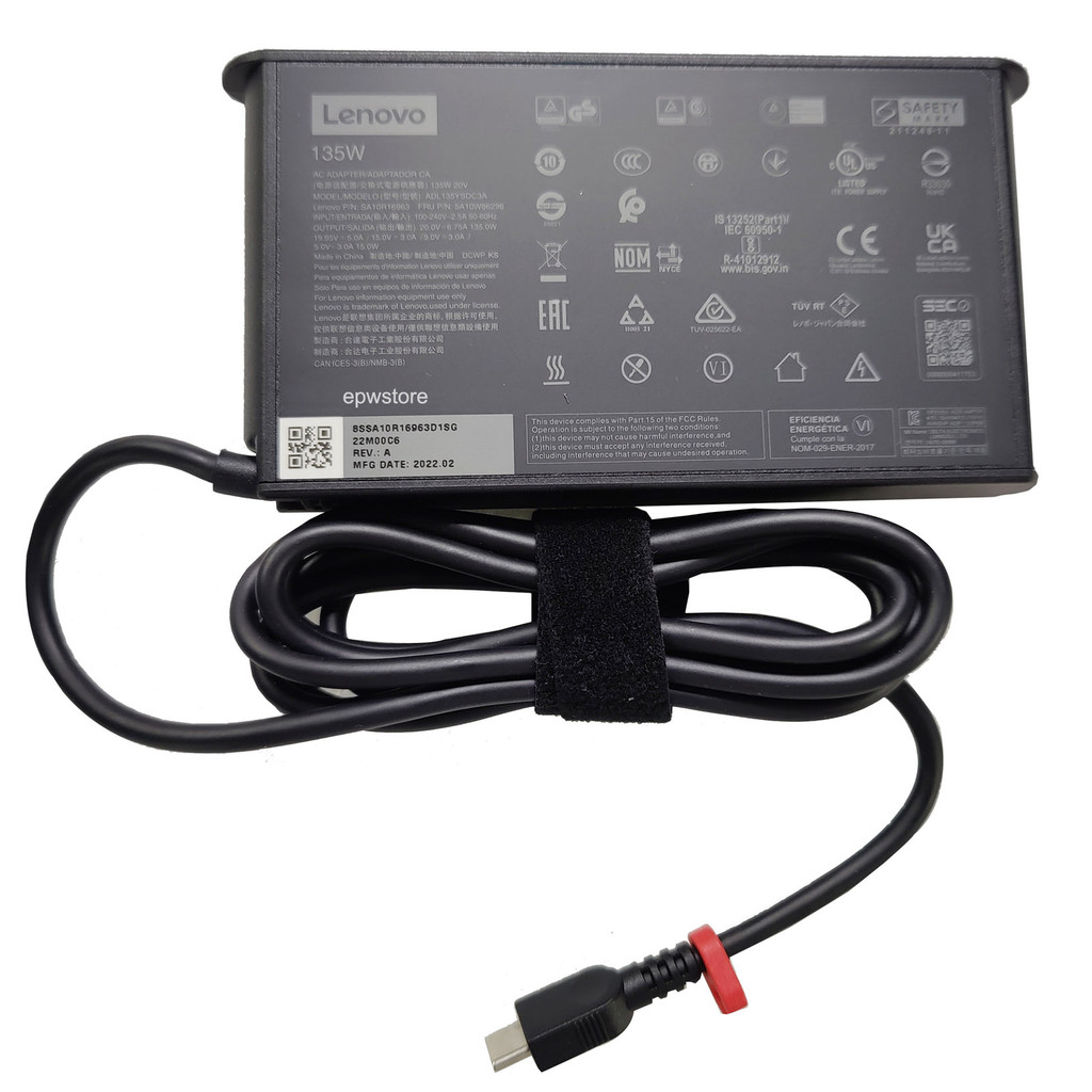 20V 6.75A 135W USB-C AC Adapter Charger สําหรับ Lenovo ThinkPad Z16 G2 แหล่งจ่ายไฟ