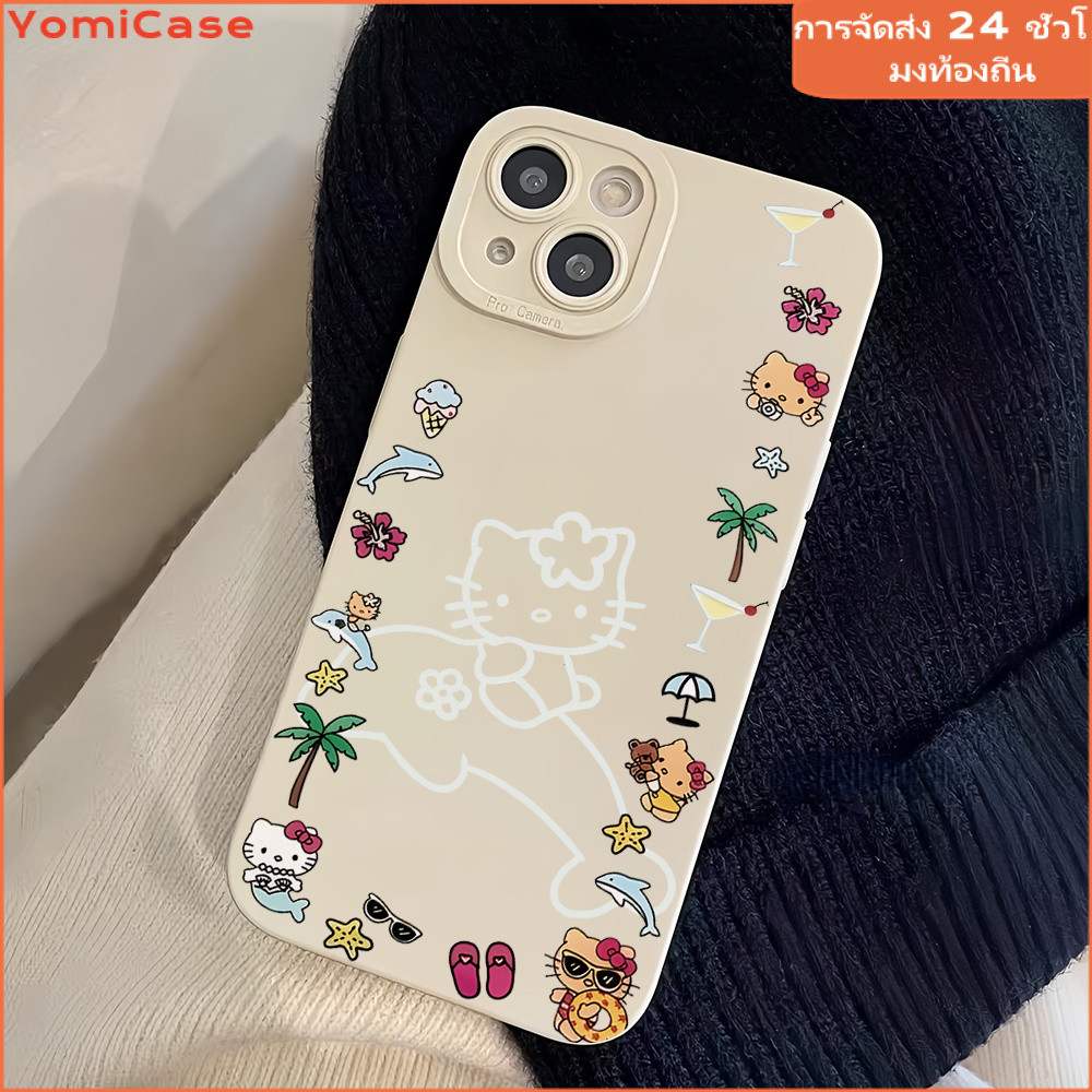 🏖️ชายหาดฤดูร้อน🐬 เคสเลนส์รวมทุกอย่างสำหรับ🌊 OPPO A57/A77/A77S 4GA3S4G A52020 A154G A164G A534G2020 A