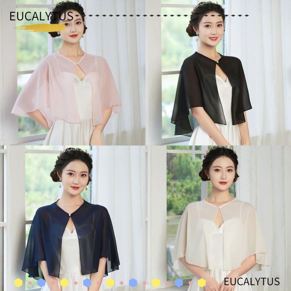 ผ้าคลุมชีฟอง นุ่มสบาย สไตล์หรูหรา ดีไซน์แฟชั่นน้ำหนักเบาทะแกร่วมในชุดราตรี