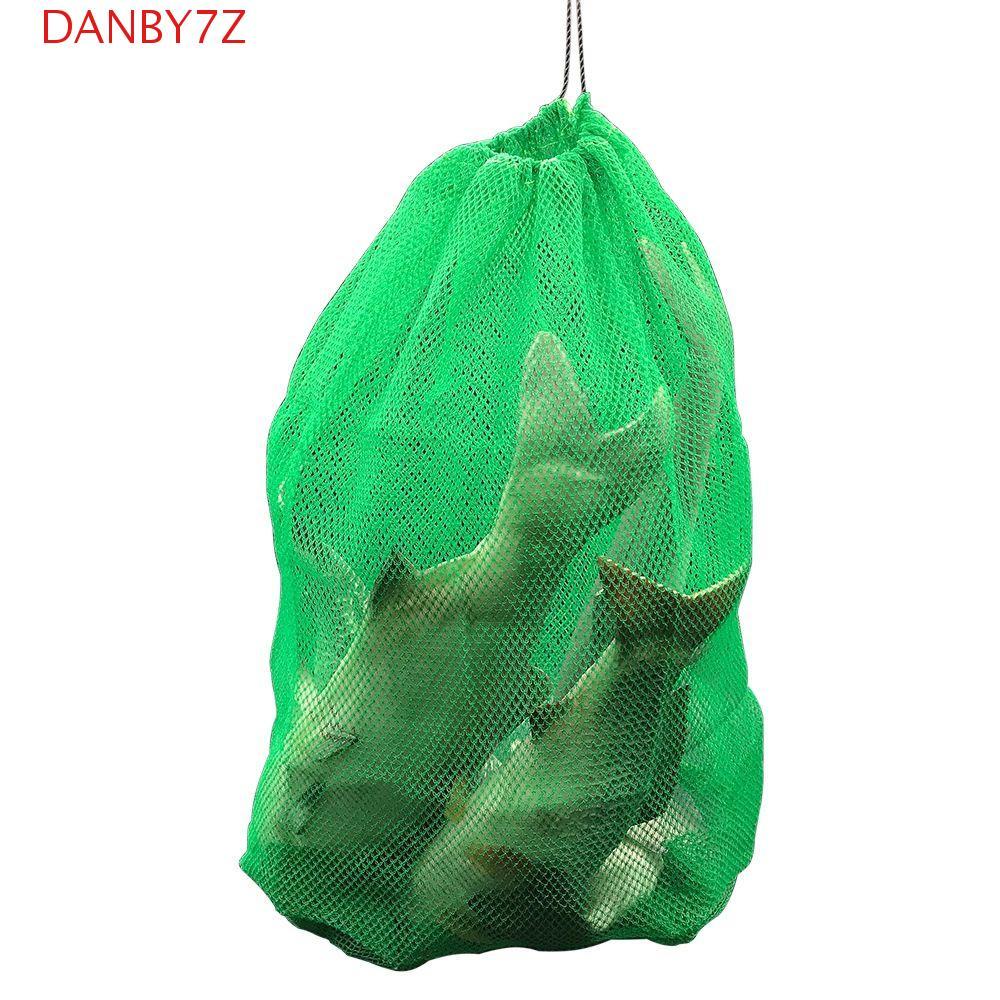 DANBY7Z Live Fish Nets อุปกรณ์ตกปลารวมตาข่ายพับได้และกระเป๋าตาข่ายไนลอน