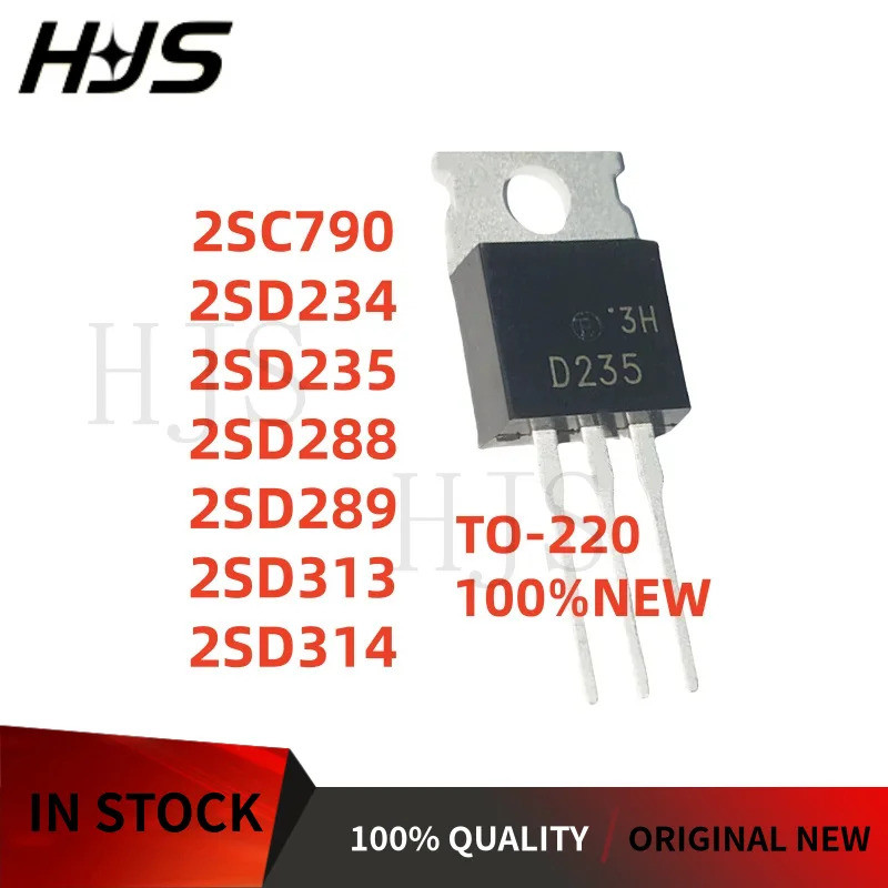 10 ชิ้นแบรนด์ใหม่ 2SC790 2SD234 2SD235 2SD288 2SD289 2SD313 2SD314 ในสต็อก TO-220 mos ชิป ic FERZ