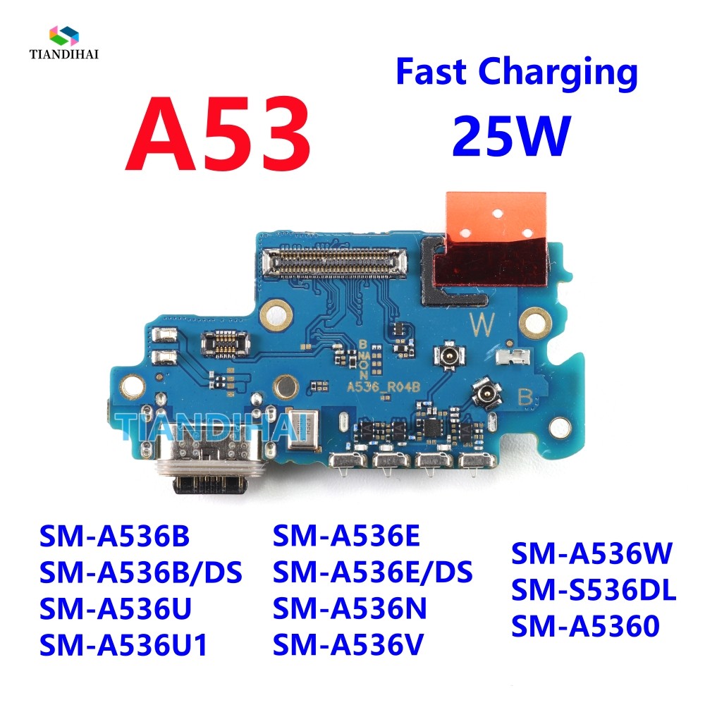 สําหรับ Samsung Galaxy A53 5G A536B A536B/DS A536U A536E USB Dock Connector ชาร์จพอร์ต Flex Cable Ch