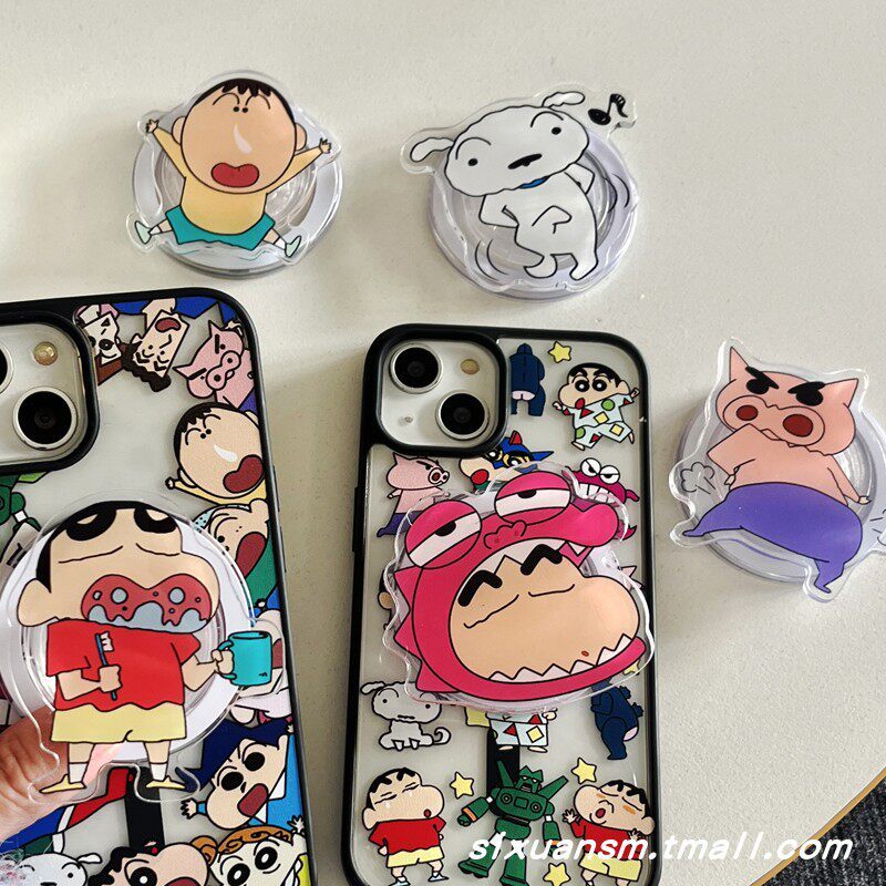 magnetic phone stand magsafe stand Niche สนุกการ์ตูนน่ารักไขมัน Toot Zaemon Shin-Chan Xiaobai Dumb แ