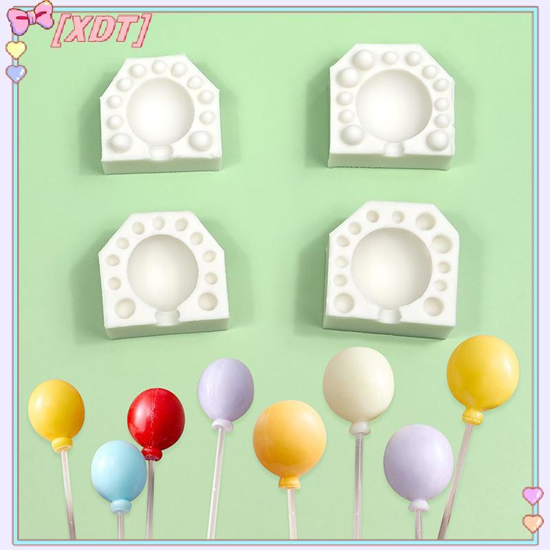 XDT 2 ชิ้น Mini 3D รูปไข่บอลลูนซิลิโคนแม่พิมพ์เครื่องมือตกแต่งเค้ก Bakeware KCP