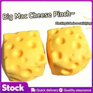 WOW MMAL Cheese StressReliefToy|SlowReboundMoldableSqueezeBall|SoftSiliconeFidget forKidsAdults